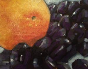 Ready For  Purchase  New Painting Orange And Grapes